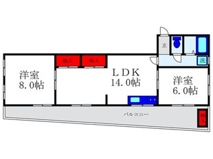 ライネ豊中の物件間取画像